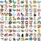 200PCS Cute Animal Stickers Pack for Kids – Waterproof Kawaii Vinyl Stickers for Water Bottles, Laptops, Guitars, Scrapbooking & Classroom Rewards
